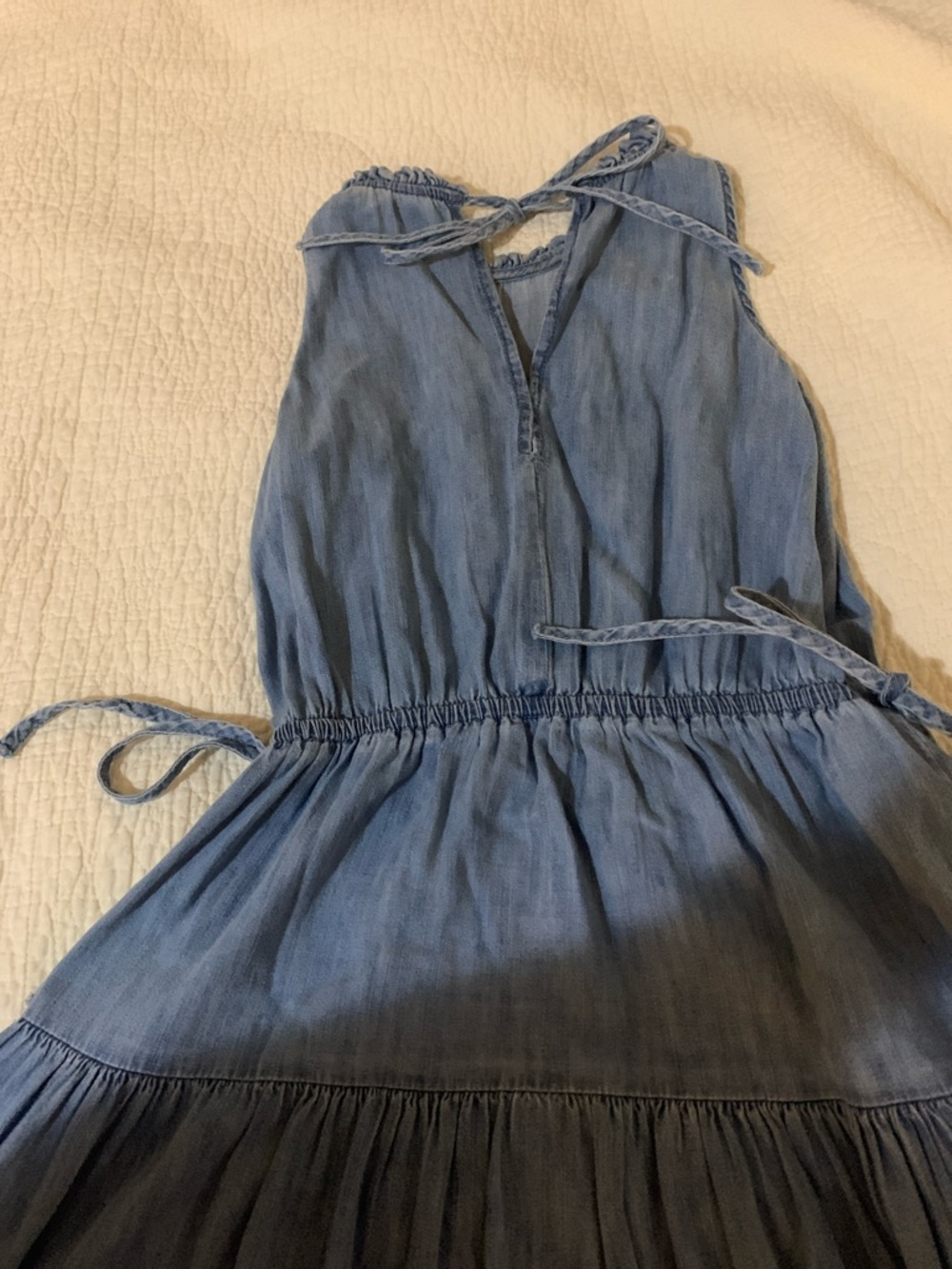 GAP Light Blue Chambray Maxi Dress - Picture 3 of 3